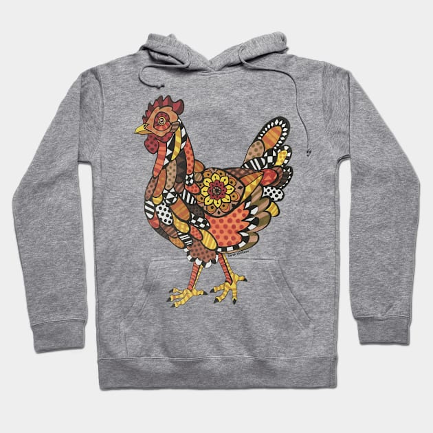 Patchwork Chicken Hoodie by Snuggiepug